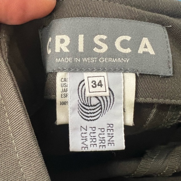 Crisca brown wool pants trousers size 34 - Picture 8 of 8